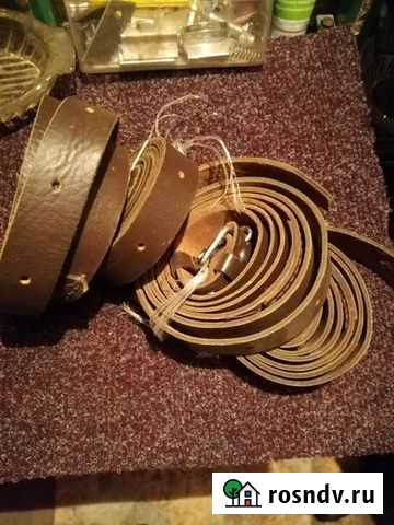 Брючный ремень кожа времён СССР Петропавловск-Камчатский - изображение 1