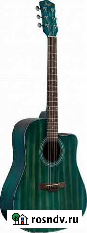 Акустическая гитара с вырезом Flight D-155C MAH BL Иркутск - изображение 1