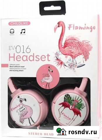 Наушники EV-016 фламинго Томск - изображение 1