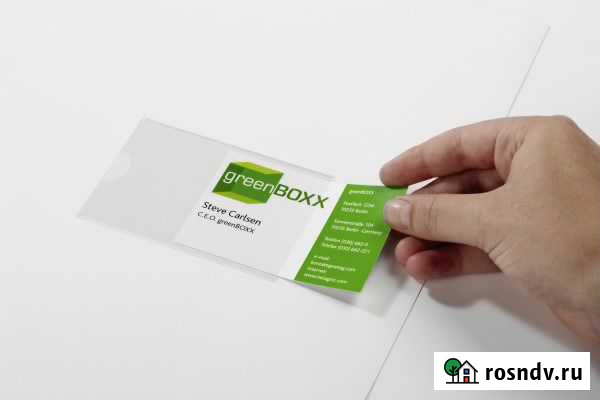 100 клейких карманов для визиток Durable Новосибирск - изображение 1