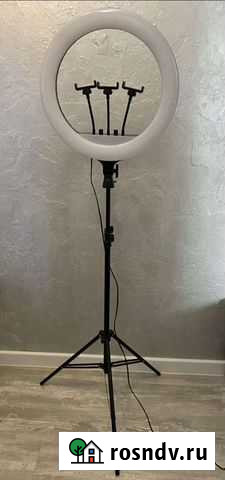Кольцевая лампа 45 RGB со штатом 210см Липецк - изображение 1