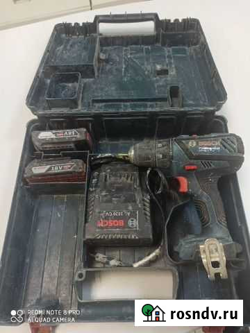 Дрель-шуруповерт аккумуляторная bosch GSR 18-2-LI Черняховск - изображение 1