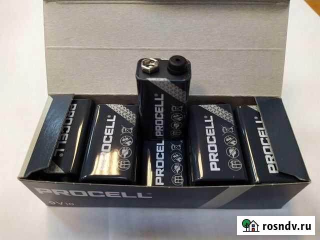 Элемент питания Duracell Procell 9V 6LR61 (крона) Москва - изображение 1