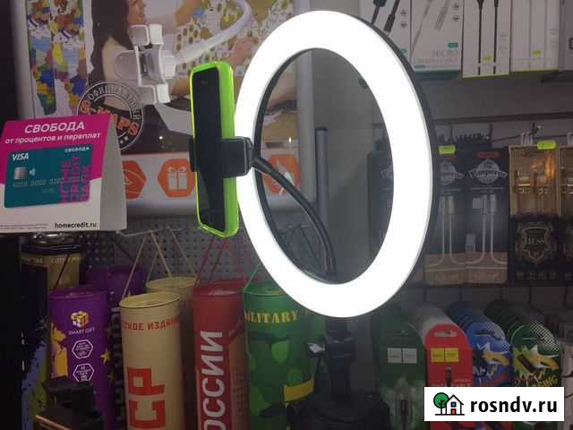 Кольцевая лампа 26 см новая Пермь - изображение 1