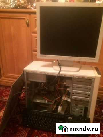 Персональный пк с монитором, мышью и проводами Гатчина - изображение 1