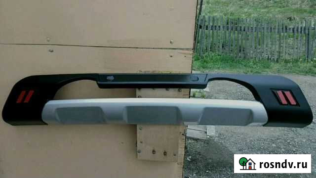 Накладка заднего бампера ровного на киа спортейдж Бикин - изображение 1