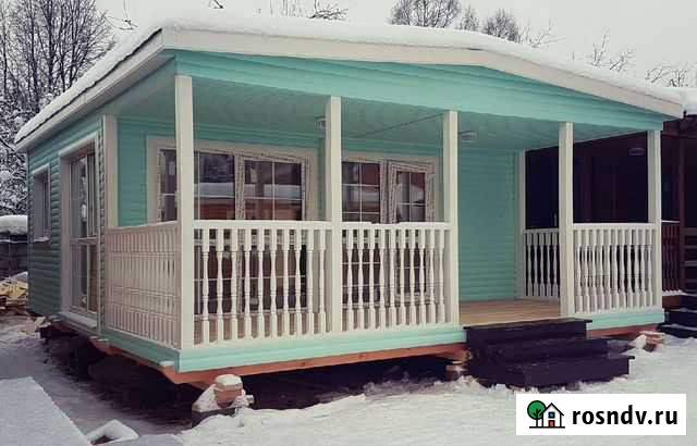 Дачный домик 6х6.9 с санузлом Ангарск - изображение 1