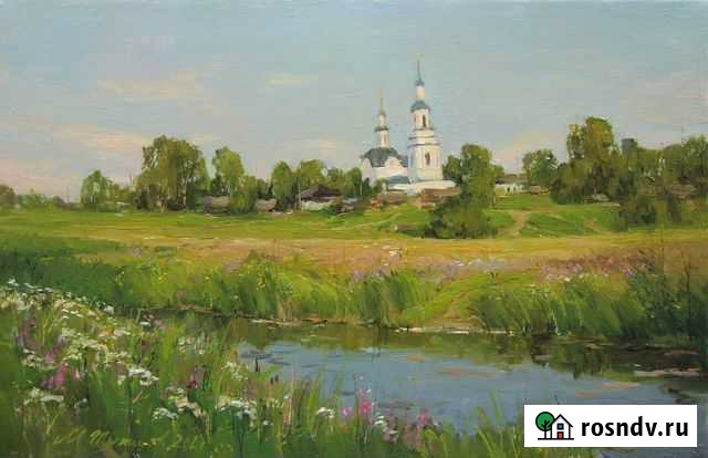 Картина маслом - Летний пейзаж - 2021 Киров - изображение 1