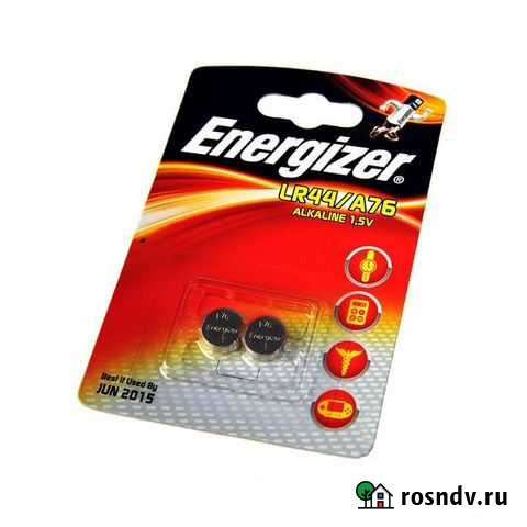 Элемент питания LR44 Energizer Alkaline LR44/A76 Москва - изображение 1