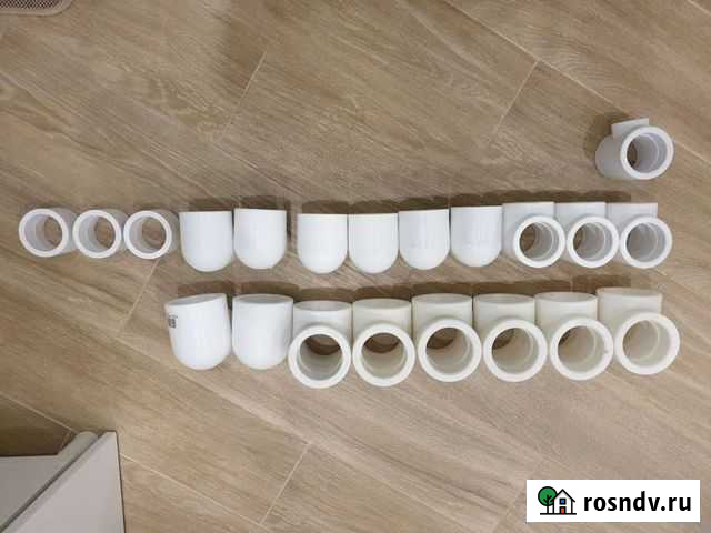 Фитинги для пп труб 63, 75 мм новые Санкт-Петербург - изображение 1