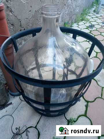 Бутыль стеклянная на 50 литров Динская - изображение 1