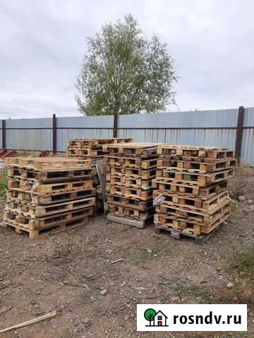 Поддоны деревянные евро бу Салават - изображение 1
