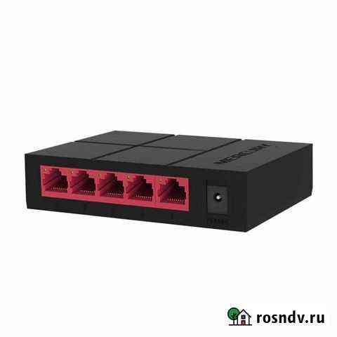 Сетевой коммутатор mercury SG105M, 5-портов, 1Гбит Челябинск