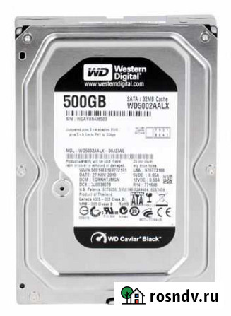 WD black 500gb SATA 6gb/s Ростов-на-Дону - изображение 1