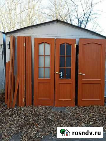 Межкомнатные двери бу с коробкой Новосибирск - изображение 1