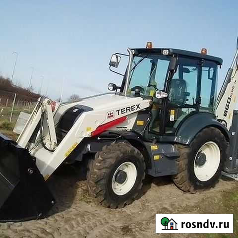 Аренда экскаватор-погрузчик теrex 860 Луга - изображение 1