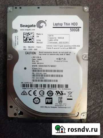 Винчестер для ноутбука seagate 500gb Иркутск - изображение 1