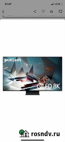 Ultra HD 8K Qled 65”Samsung QE65Q800TAU Новый Екатеринбург - изображение 1