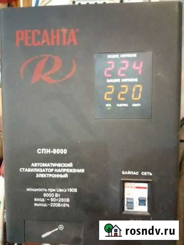 Стабилизатор напряжения ресанта 9 кВт Владимир - изображение 1