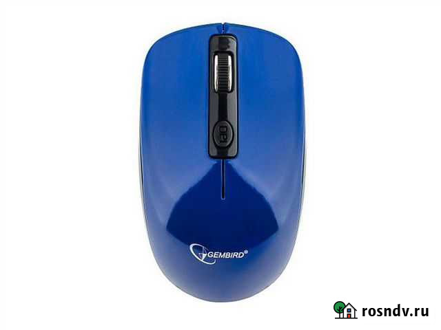 Мышь беспроводная Gembird musw-400-B синий бесшумн Воронеж - изображение 1