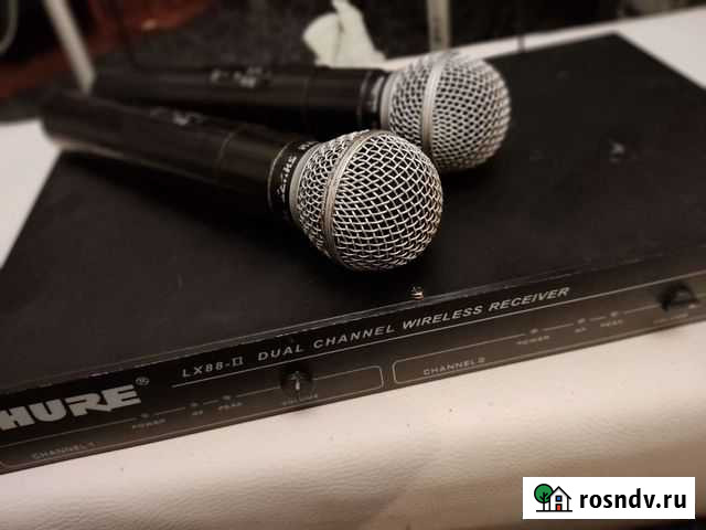 Радиосистема минрофоны shure sm 58 Новокузнецк - изображение 1