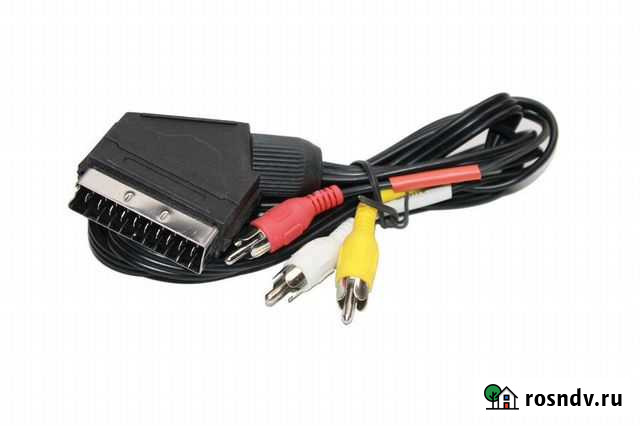 Кабель Scart скарт - 3 RCA тюльпан Красноярск - изображение 1