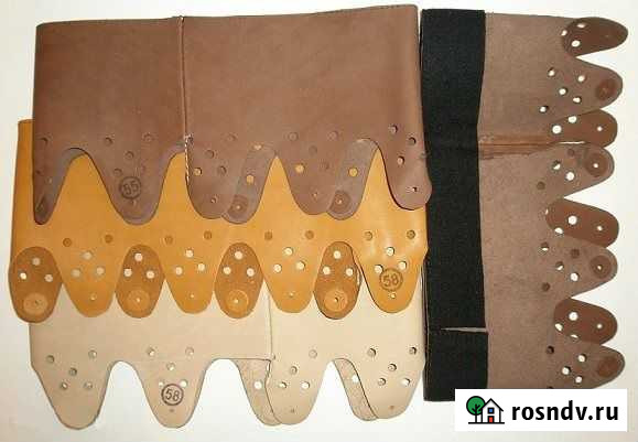 Комплект Кожа на немецкий подшлемник+крепления Нижний Кисляй - изображение 1