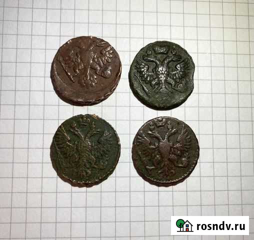 Монеты деньга 1739 год,1741 год,1750 год Тюмень - изображение 1