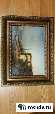 Картина н/х 32х51 Москва - изображение 1