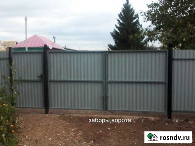Ворота калитки со столбами каркасы в наличии Уфа - изображение 1