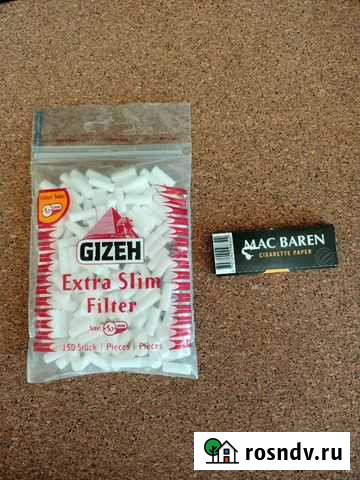 Фильтры для самокруток + бумага Братск - изображение 1