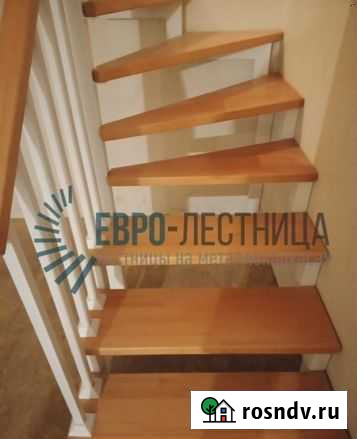 Лестница готовая с забежными ступенями Сочи - изображение 1