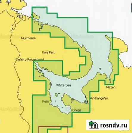 Карта глубин 52XG Россия + 5G874S Белое море Петрозаводск