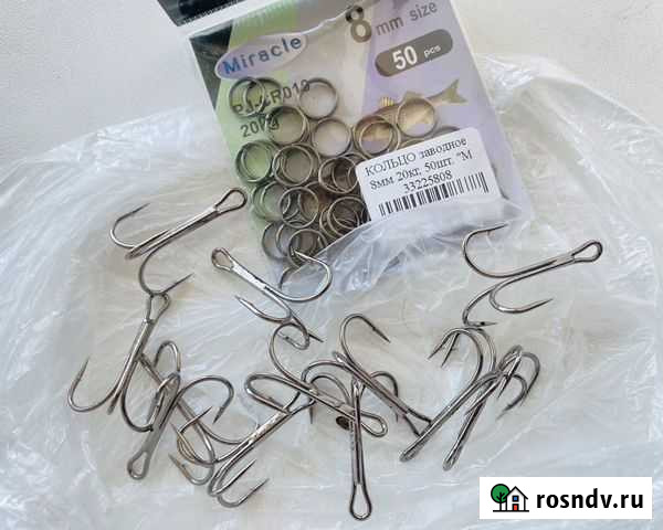 Новые крючки рыболовные, забродные кольца Челябинск - изображение 1