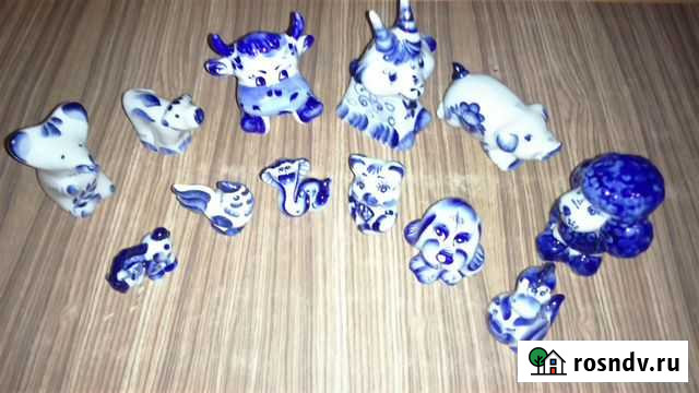 Фигурки. Гжель. Символы года Кострома - изображение 1