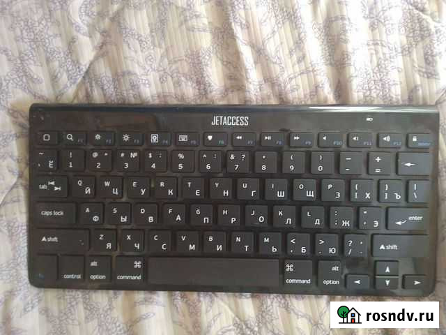 Клавиатура блютуз jetaccess SlimLine K9 BT Дубовка - изображение 1