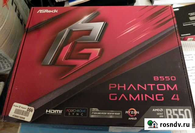 Материнская плата ASRock B550 phantom gaming 4 Ставрополь - изображение 1