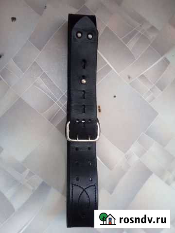 Ремень двухшпеньковый кожаный Швейцария Москва - изображение 1