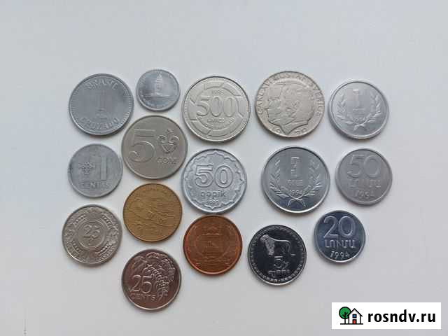 Набор иностранных монет (13 стран) Комсомольск-на-Амуре - изображение 1