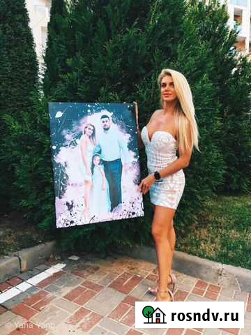 Портрет по фото на холсте Ростов-на-Дону - изображение 1