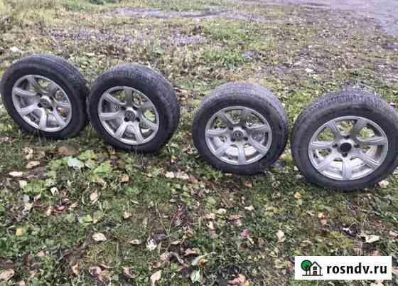 Диски литые r14 4x108 шины 185.60 r14 4шт Вологда