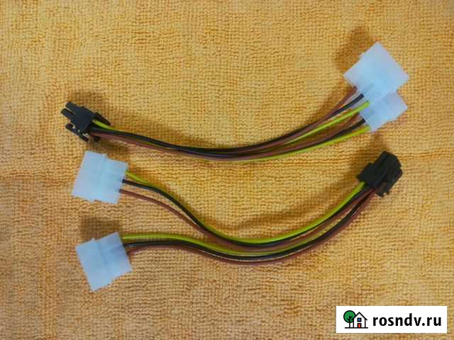 Переходник для видеокарты 6-pin - Molex x2 Ярославль - изображение 1