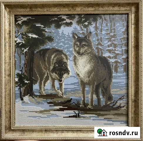 Вышивка крестом «Волки» Воронеж - изображение 1