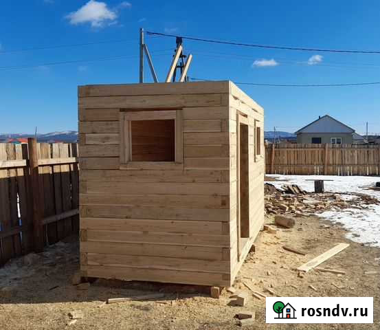 Сруб бани 2х6 м из бруса 10х15. Доставка Установка Чита - изображение 1