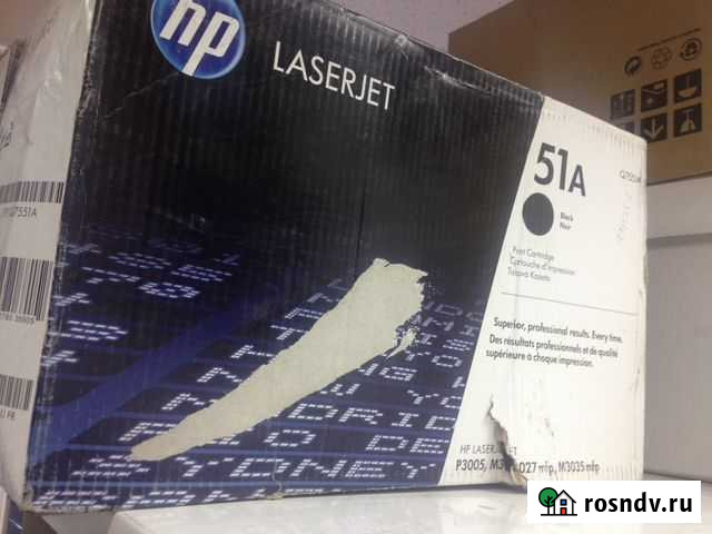 Картридж Q7551А оригинал Екатеринбург - изображение 1