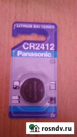 Батарейка CR 2412 Panasonic Сочи - изображение 1