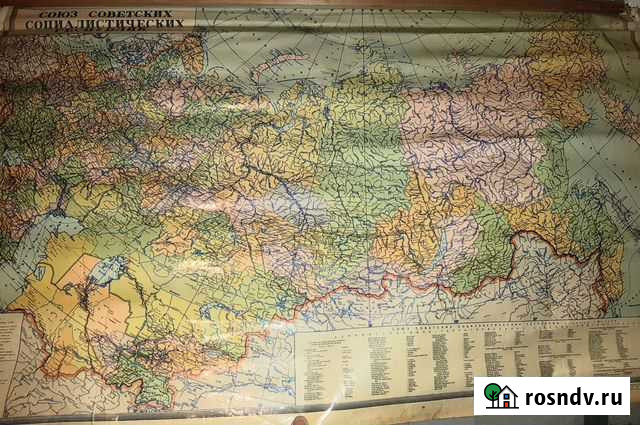 Настенная карта СССР Владивосток - изображение 1