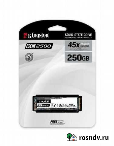SSD M2 nvme Kingston KC2500 250 GB Барнаул - изображение 1