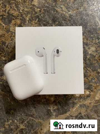 Беспроводные оригинальные наушники apple airpods 1 Санкт-Петербург - изображение 1