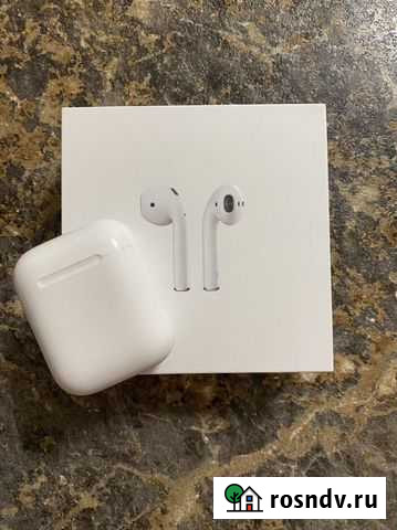 Беспроводные оригинальные наушники apple airpods 1 Санкт-Петербург - изображение 1